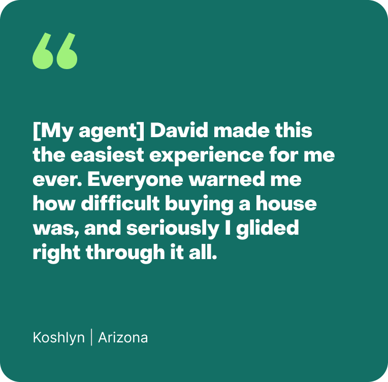 Customer testimonial from Koshlyn in Arizona