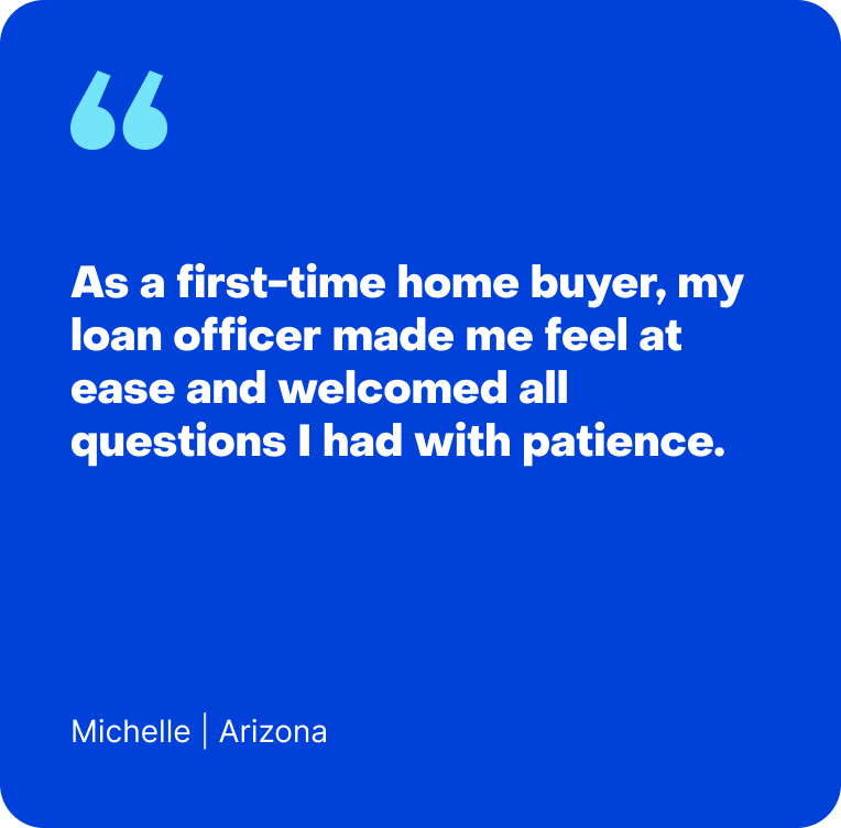 Customer testimonial from Michelle in Arizona