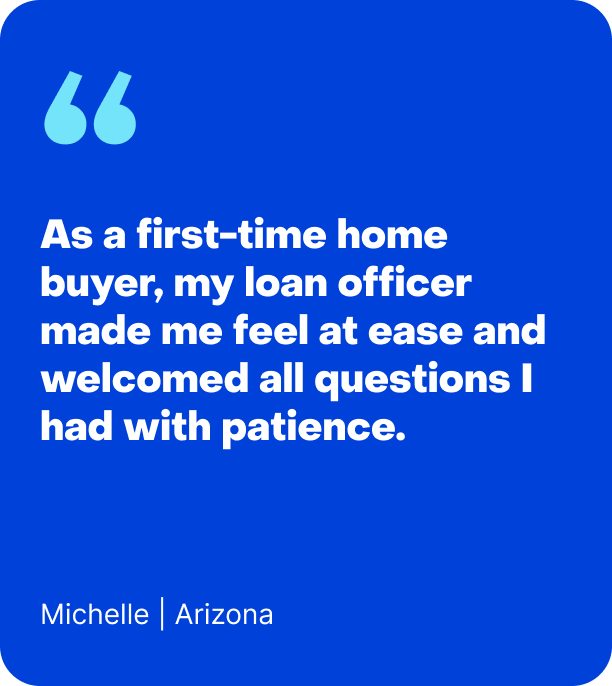 Customer testimonial from Michelle in Arizona
