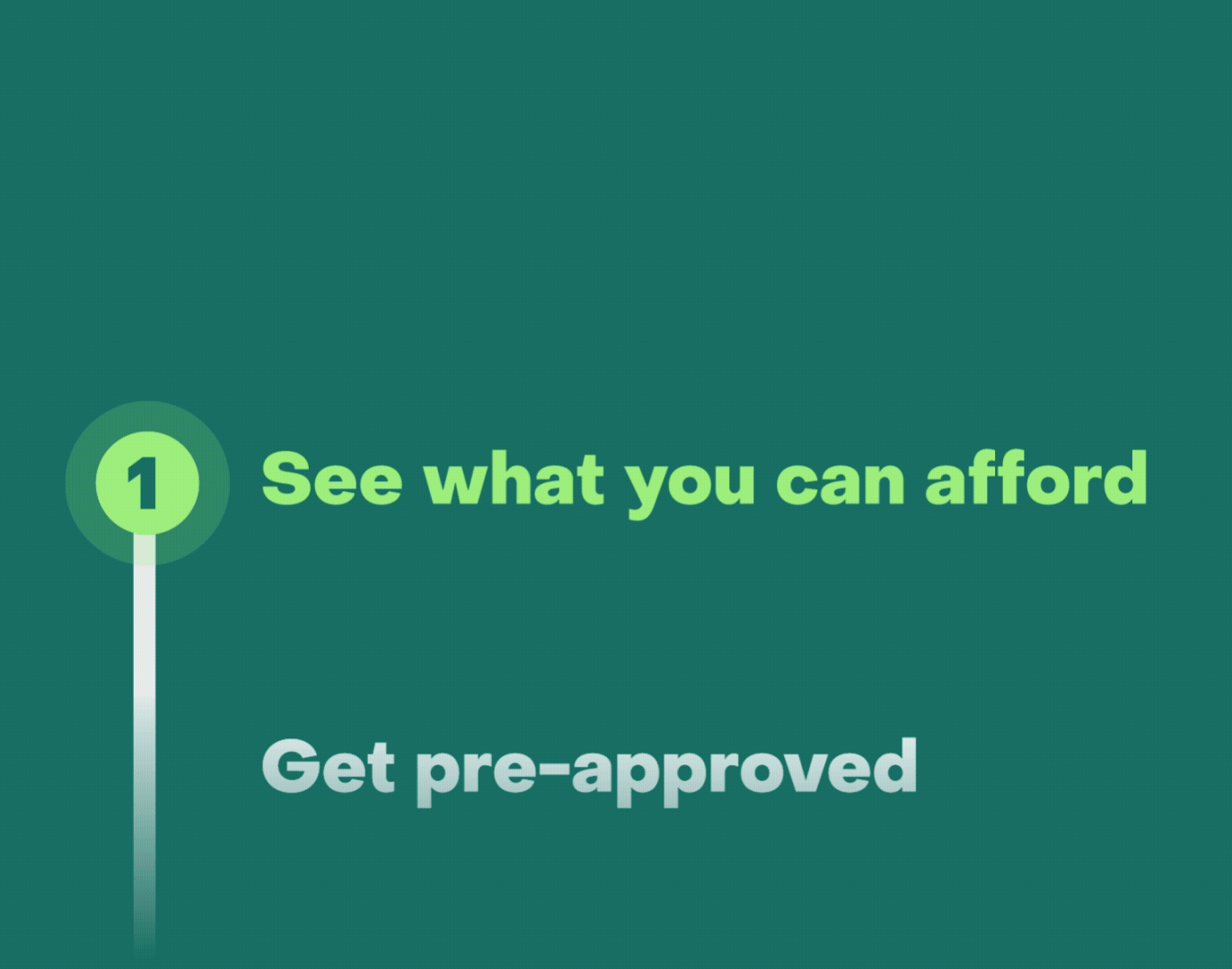 See what you can afford, Get pre-approved, Tour with an agent, Make an offer, Close on your home